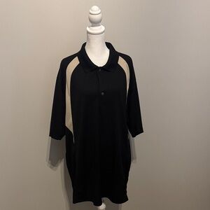 Elegant Black and Cream Men's Polo Shirt